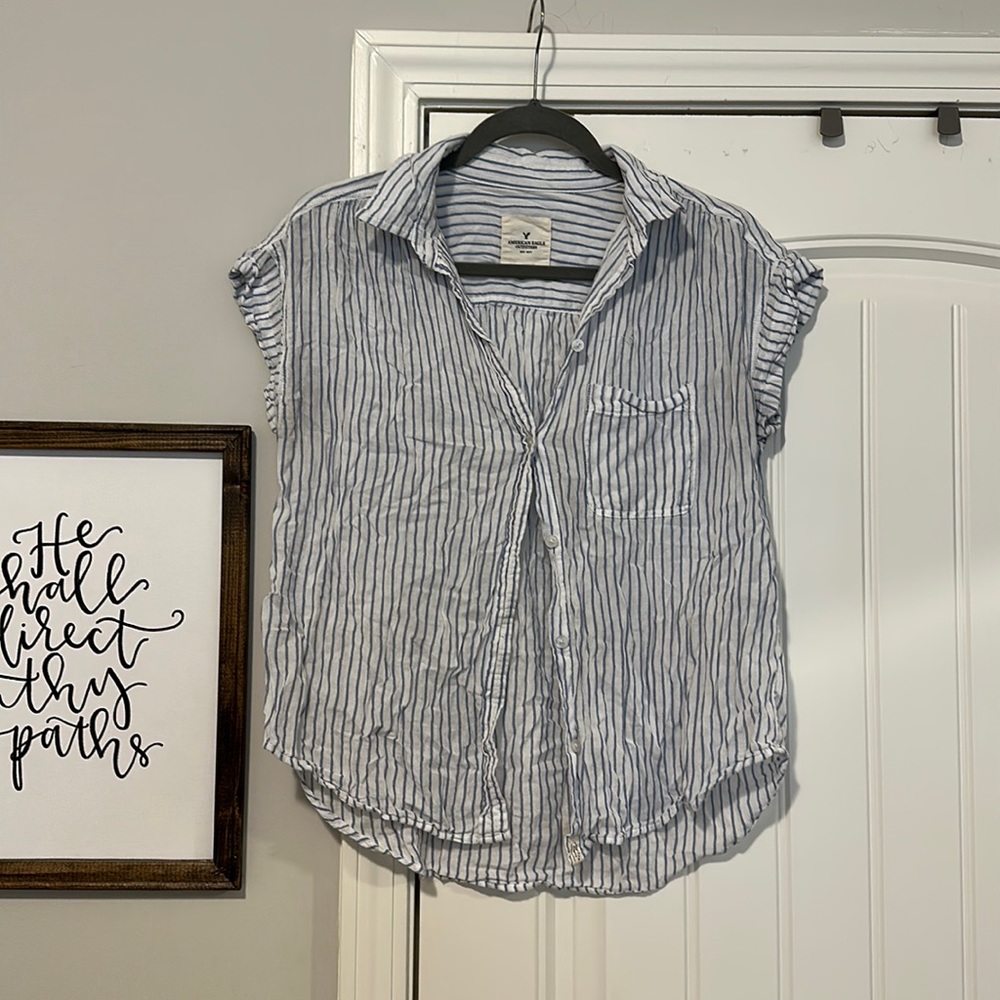 American eagle striped tee